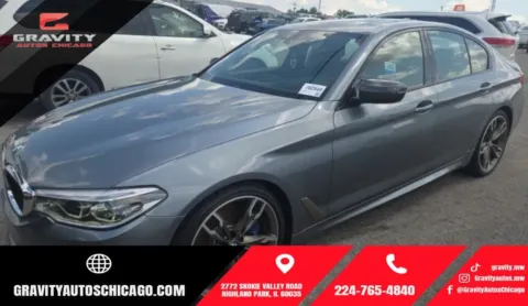 Gray 2020 BMW 5 Series M550i xDrive for sale in Highland Park, IL