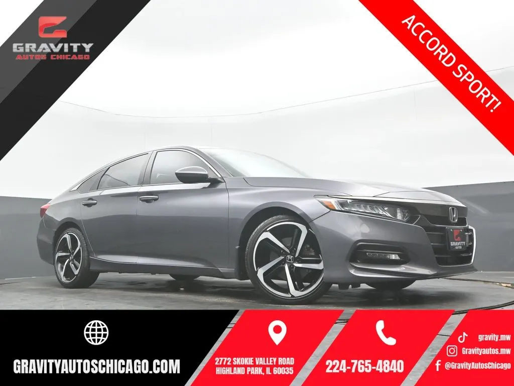 Gray 2020 Honda Accord Sport for sale in Highland Park, IL