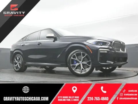 Black 2021 BMW X6 M50i for sale in Highland Park, IL