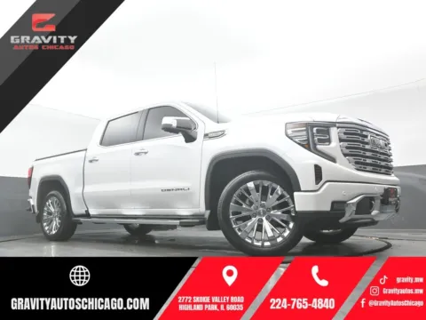White 2023 GMC Sierra 1500 Denali for sale in Highland Park, IL