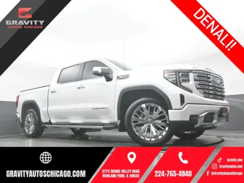 White 2023 GMC Sierra 1500 Denali for sale in Highland Park, IL