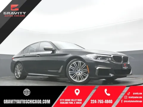 Black 2018 BMW 5 Series M550i xDrive for sale in Highland Park, IL