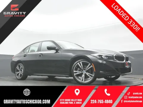 Black 2023 BMW 3 Series 330i xDrive for sale in Highland Park, IL
