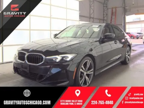 Black 2023 BMW 3 Series 330i xDrive for sale in Highland Park, IL