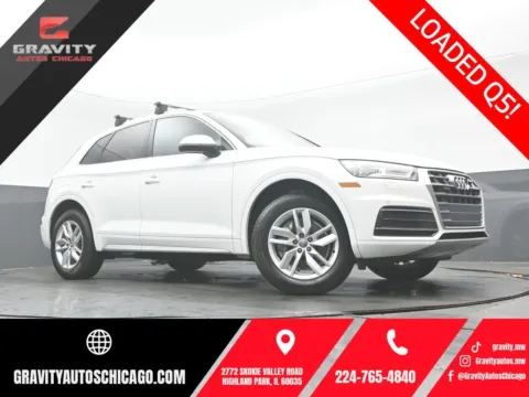 White 2020 Audi Q5 45 Premium for sale in Highland Park, IL