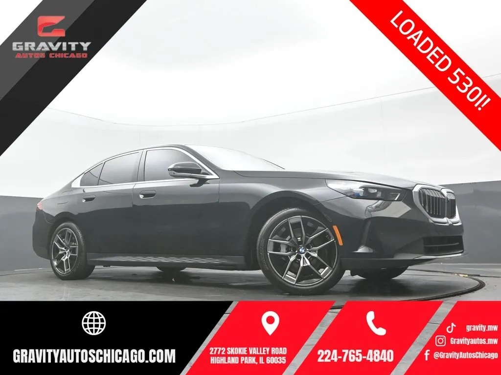 Black 2026 BMW 5 Series 530i xDrive for sale in Highland Park, IL