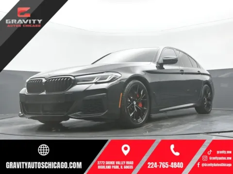 Black 2021 BMW 5 Series M550i xDrive for sale in Highland Park, IL