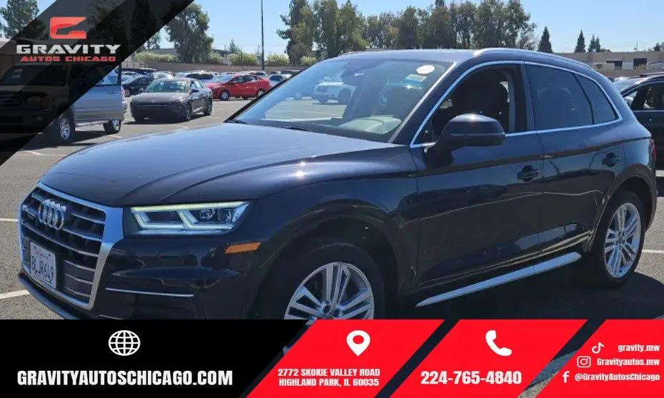 Blue 2019 Audi Q5 2.0T Premium Plus for sale in Highland Park, IL