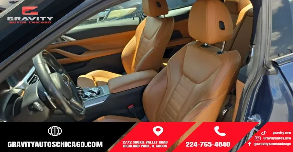 Blue 2021 BMW 4 Series M440i xDrive for sale in Highland Park, IL