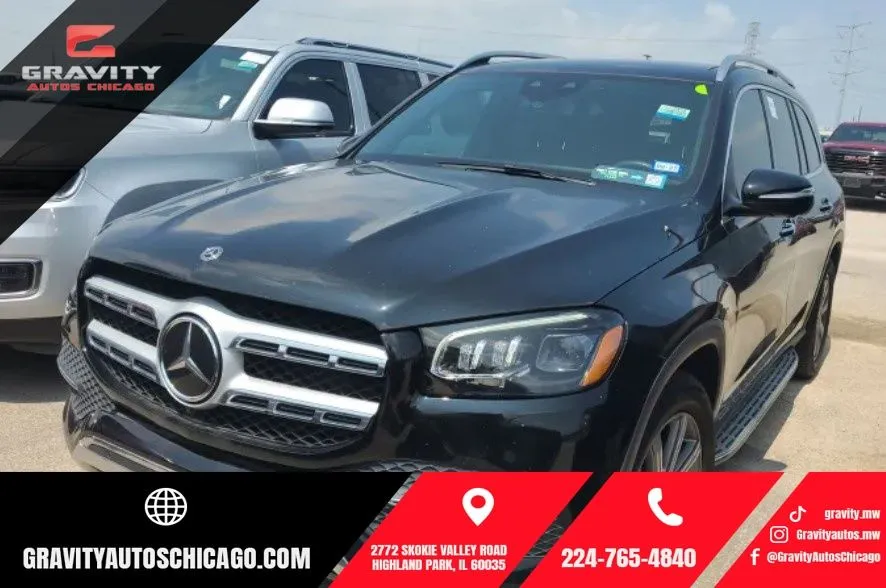 Black 2021 Mercedes-Benz GLS 450 for sale in Highland Park, IL