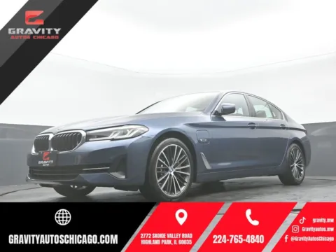 Blue 2023 BMW 5 Series 530e iPerformance for sale in Highland Park, IL