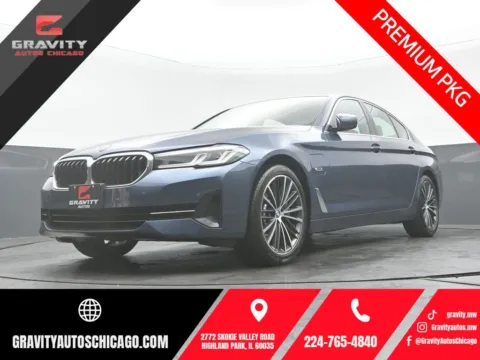 Blue 2023 BMW 5 Series 530e iPerformance for sale in Highland Park, IL