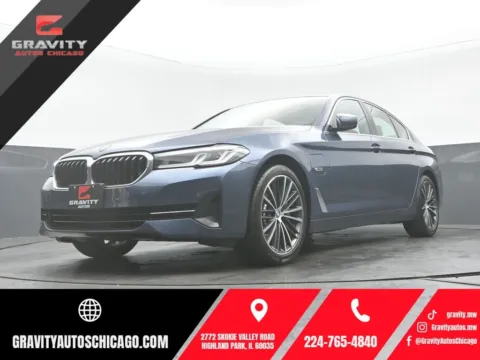 Blue 2023 BMW 5 Series 530e iPerformance for sale in Highland Park, IL