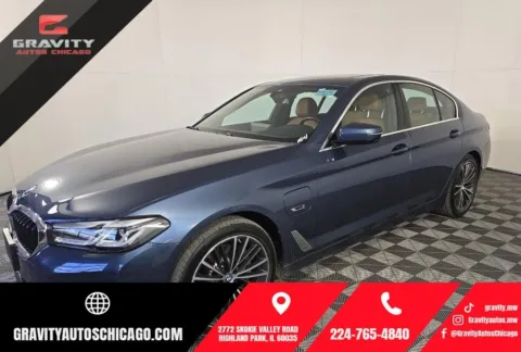 Blue 2023 BMW 5 Series 530e iPerformance for sale in Highland Park, IL