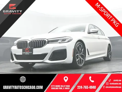 White 2023 BMW 5 Series 530i xDrive for sale in Highland Park, IL