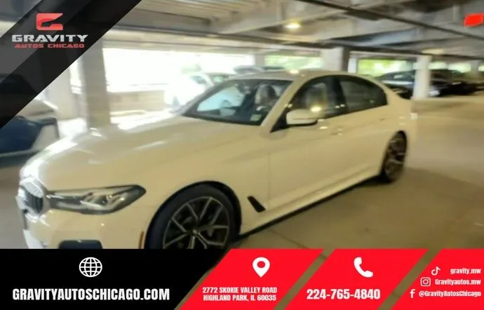 White 2023 BMW 5 Series 530i xDrive for sale in Highland Park, IL