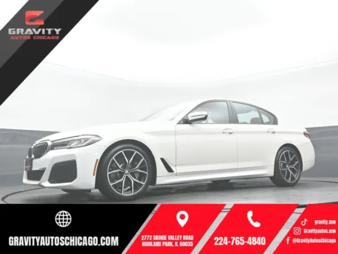 White 2023 BMW 5 Series 530i xDrive for sale in Highland Park, IL