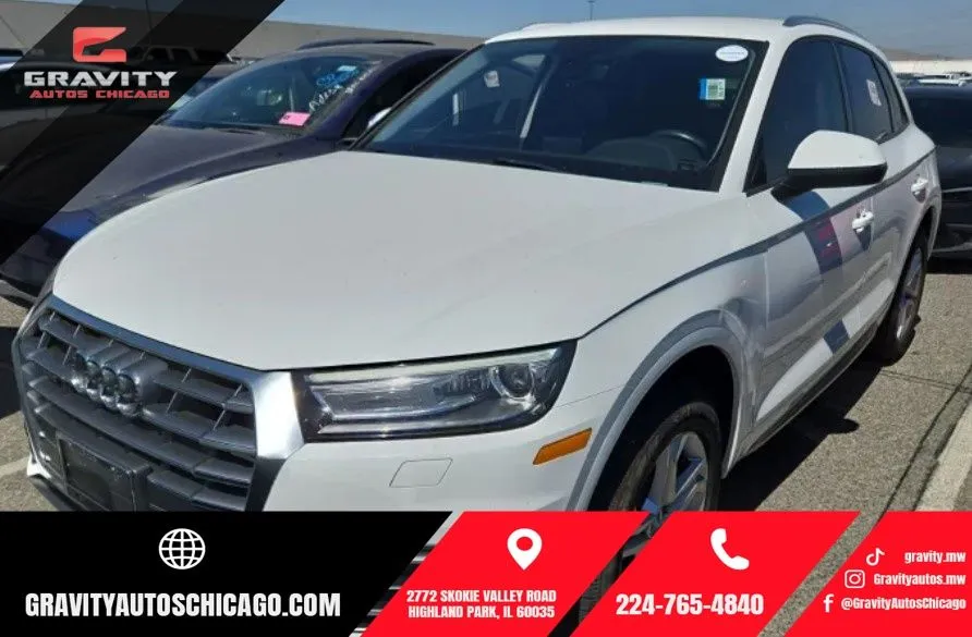 White 2018 Audi Q5 2.0T Premium for sale in Highland Park, IL