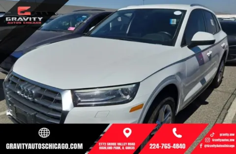 White 2018 Audi Q5 2.0T Premium for sale in Highland Park, IL