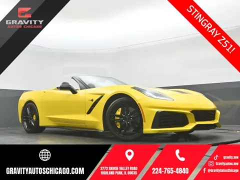 Yellow 2016 Chevrolet Corvette Stingray Z51 for sale in Highland Park, IL