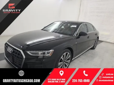 Black 2023 Audi A8 L 55 for sale in Highland Park, IL