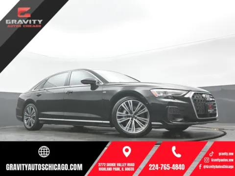 Black 2023 Audi A8 L 55 for sale in Highland Park, IL