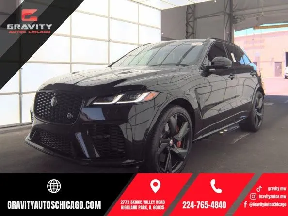Black 2023 Jaguar F-PACE SVR for sale in Highland Park, IL