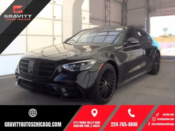 Black 2021 Mercedes-Benz S-Class S 580 for sale in Highland Park, IL