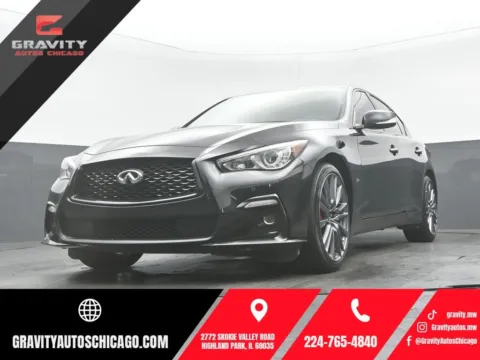 Black 2024 INFINITI Q50 Red Sport 400 for sale in Highland Park, IL