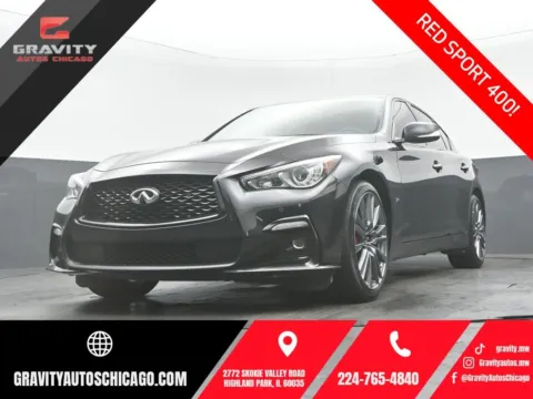 Black 2024 INFINITI Q50 Red Sport 400 for sale in Highland Park, IL