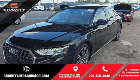 Gray 2023 Audi A8 L 55 for sale in Highland Park, IL