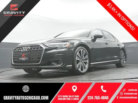 Gray 2023 Audi A8 L 55 for sale in Highland Park, IL