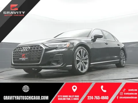 Gray 2023 Audi A8 L 55 for sale in Highland Park, IL