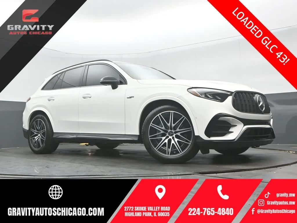 White 2024 Mercedes-Benz GLC 43 AMG for sale in Highland Park, IL