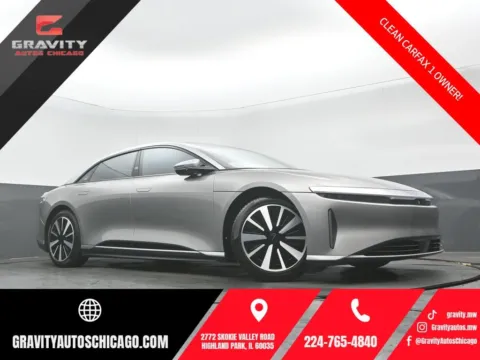 Gray 2023 Lucid Air Grand Touring for sale in Highland Park, IL