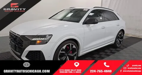 White 2023 Audi RS Q8 4.0T for sale in Highland Park, IL