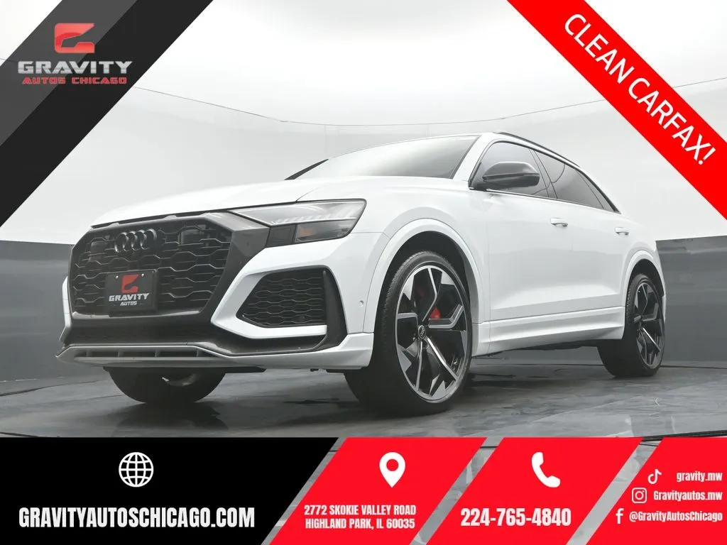 White 2023 Audi RS Q8 4.0T for sale in Highland Park, IL
