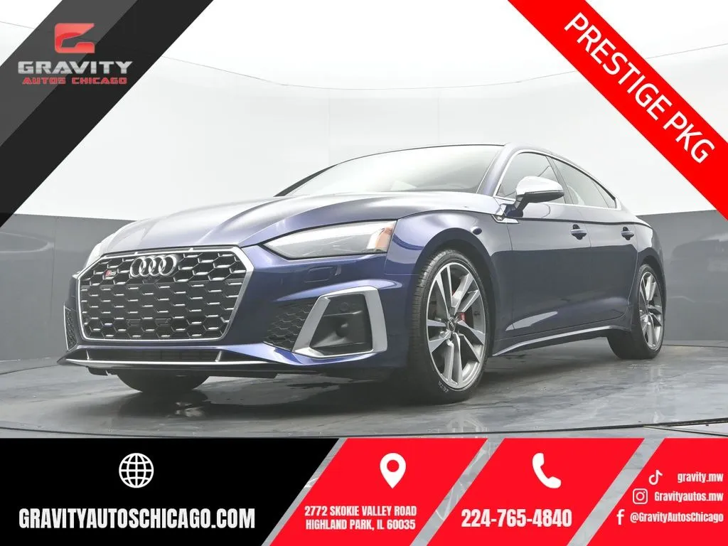 Blue 2021 Audi S5 Sportback Prestige for sale in Highland Park, IL