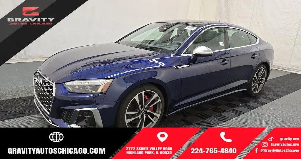 Blue 2021 Audi S5 Sportback Prestige for sale in Highland Park, IL