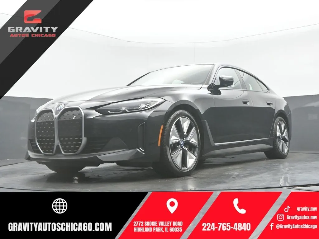 Black 2023 BMW i4 eDrive35 for sale in Highland Park, IL