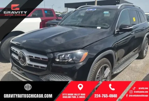 Black 2021 Mercedes-Benz GLS 450 for sale in Highland Park, IL