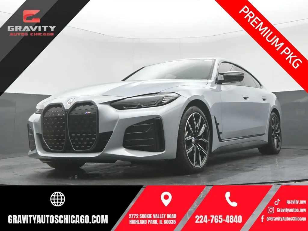 Gray 2023 BMW i4 M50 for sale in Highland Park, IL