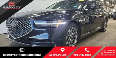 Black 2022 Genesis G90 5.0 Ultimate for sale in Highland Park, IL