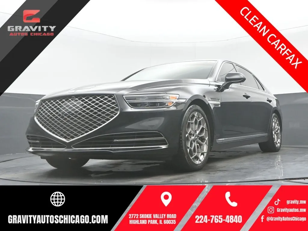 Black 2022 Genesis G90 5.0 Ultimate for sale in Highland Park, IL