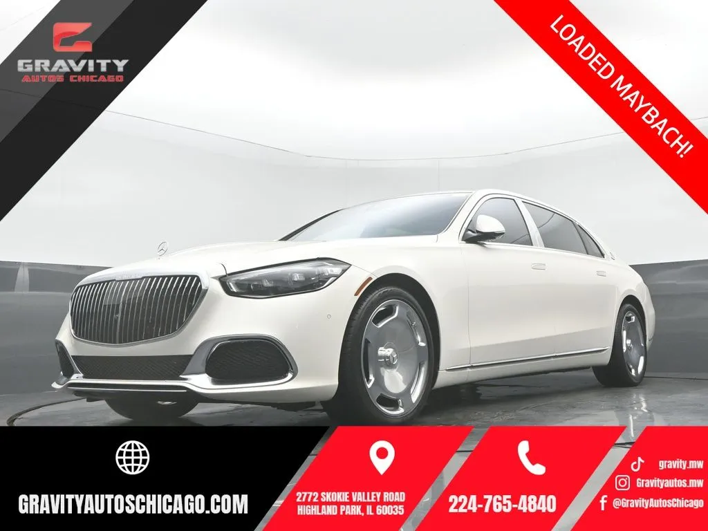 White 2023 Mercedes-Benz S-Class Maybach S 580 for sale in Highland Park, IL