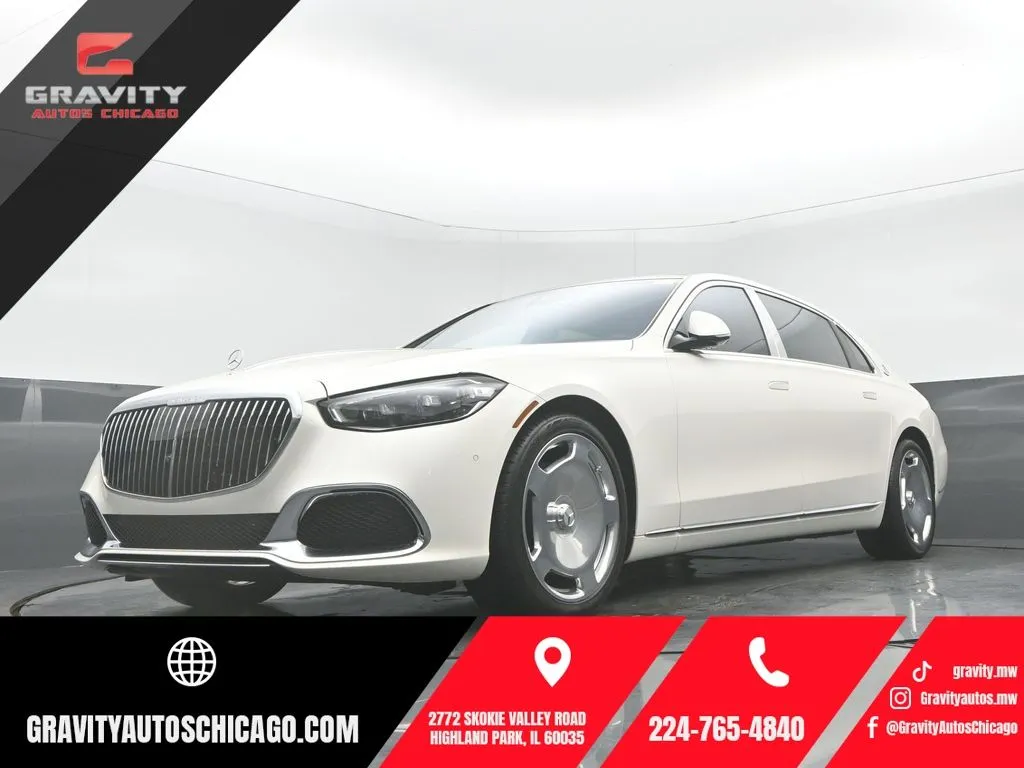 White 2023 Mercedes-Benz S-Class Maybach S 580 for sale in Highland Park, IL