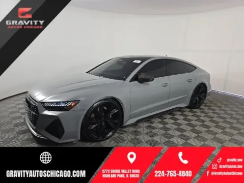 Gray 2021 Audi RS 7 4.0T for sale in Highland Park, IL