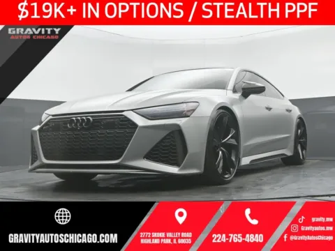 Gray 2021 Audi RS 7 4.0T for sale in Highland Park, IL