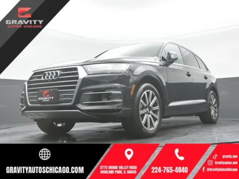 Black 2018 Audi Q7 3.0T Prestige for sale in Highland Park, IL