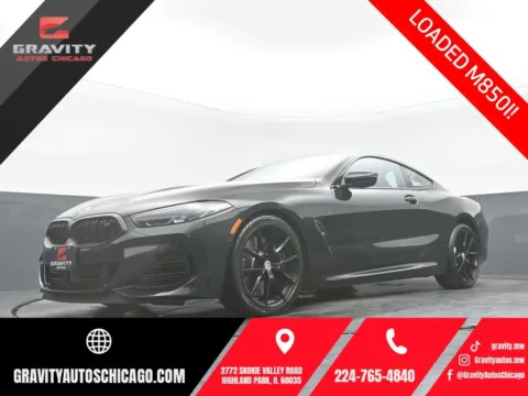 Black 2023 BMW 8 Series M850i xDrive for sale in Highland Park, IL